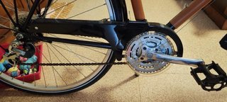 Bicicleta Clásica Madera y Cuero Marca Peugot