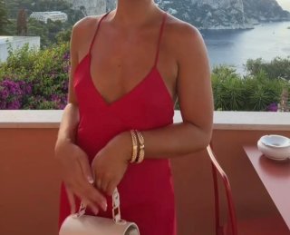 Vestido Zara Satén Rojo