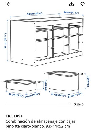 Mueble Almacenamiento Juguetes IKEA Trofast