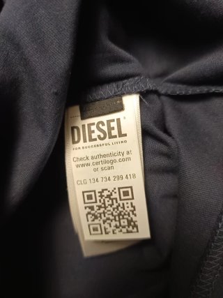 Camiseta Diesel azul marino Logo 1978