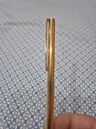 Bolígrafo S.T. Dupont Dorado Plata 925.