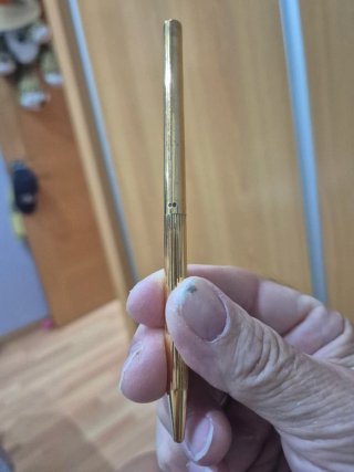Bolígrafo S.T. Dupont Dorado Plata 925.