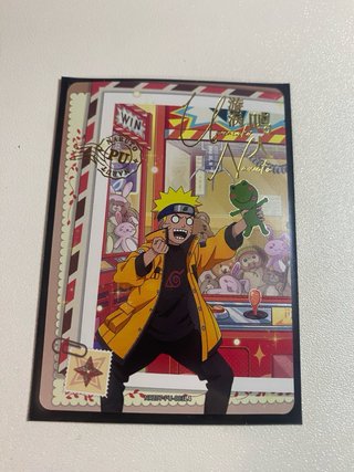 Carta coleccionable Naruto muy exclusivas