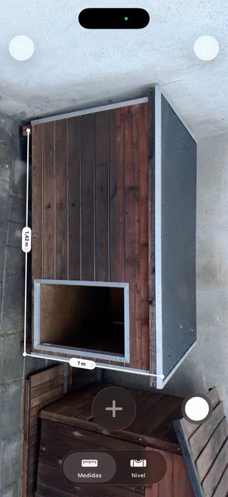 Caseta perro grande madera