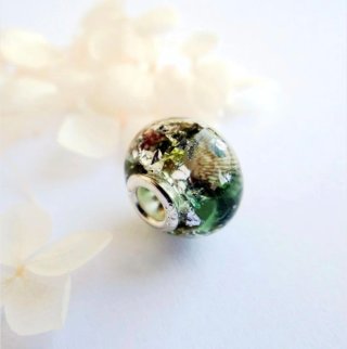 Charm de plata con flores de tu ramo de boda