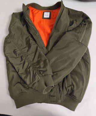 Cazadora Bomber Lefties Kids Verde Naranja