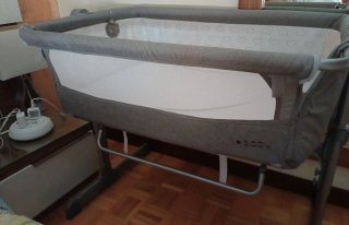 Minicuna colecho gris