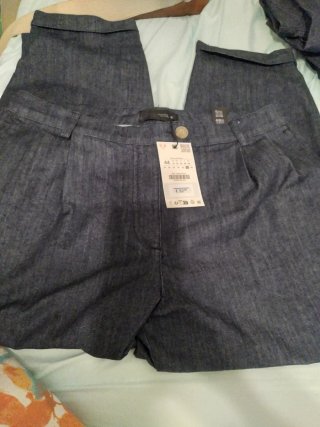 Pantalón Zara Denim Azul