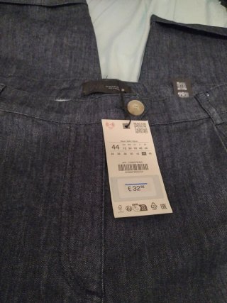 Pantalón Zara Denim Azul