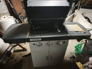 Barbacoa Gas Estilo Americano Negra