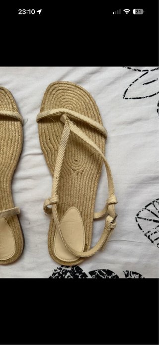 Sandalias Pull&Bear Beige Talla 40