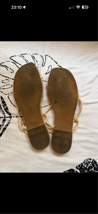 Sandalias Pull&Bear Beige Talla 40