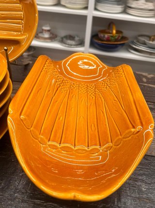Platos para espárragos + fuente presentacion