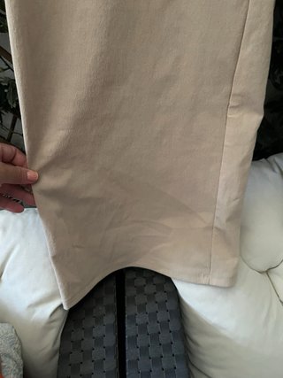 Pantalón ancho beige
