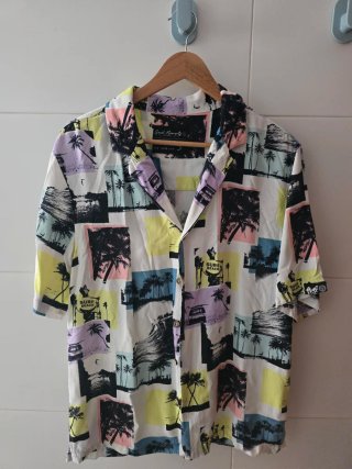Camisa Hawaiana Hombre Talla s ancha Estampado Tro