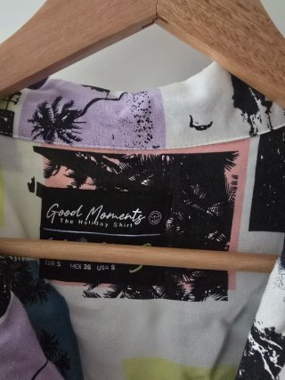 Camisa Hawaiana Hombre Talla s ancha Estampado Tro