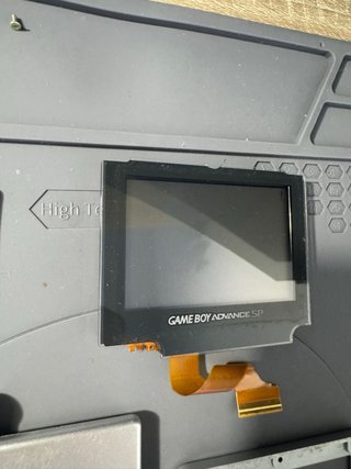 Carcasa y pantalla Game Boy SP Plata
