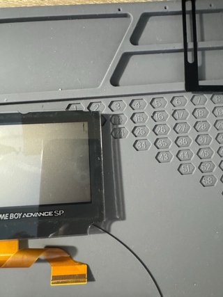 Carcasa y pantalla Game Boy SP Plata