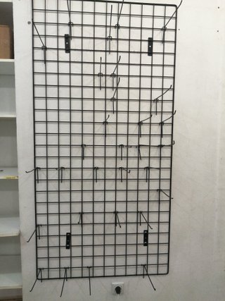 Mallas expositoras hierro negro 92x200cm