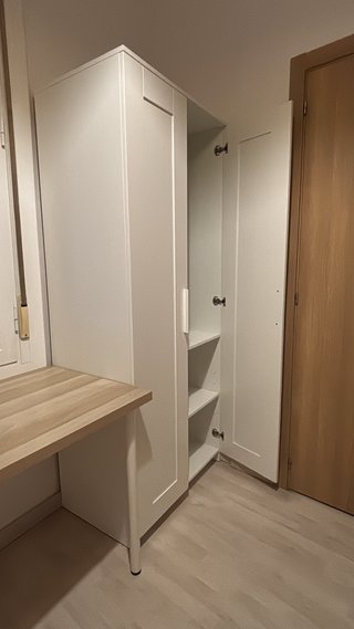 Armario blanco 2 puertas 78x50x190 cm - BRIMNES