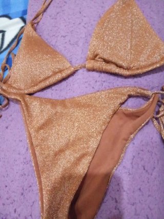 Bikini dorado talla S