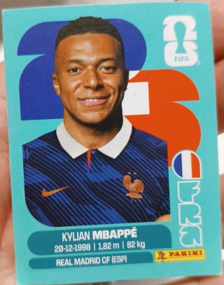 Intercambio Cromo Panini Mbappé Mundial 2026