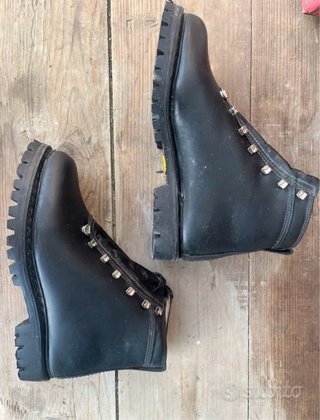 Stivaletti Pelle Neri Made in Italy Taglia 42
