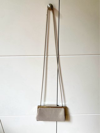 Bolso de fiesta malla dorada