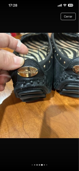 Bailarinas Jimmy Choo negras con tachuelas