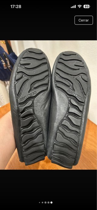 Bailarinas Jimmy Choo negras con tachuelas