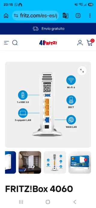 FRITZ!Box 4060 Router Wi-Fi 6