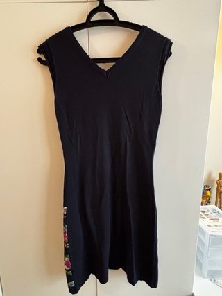 Vestido Desigual Azul Flores Talla M NUEVO