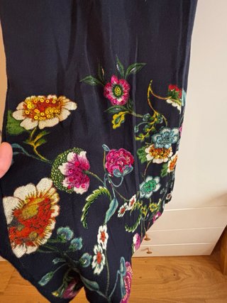 Vestido Desigual Azul Flores Talla M NUEVO