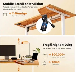 Escritorio Elevable L Agilestic 140cm