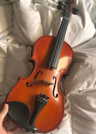 Violín con estuche y arco