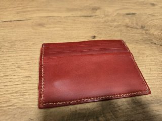 Cartera/Tarjetero Piel Montepicaza Rojo