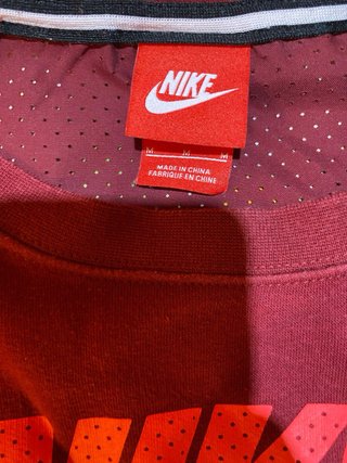 Sudadera Nike Roja y Granate