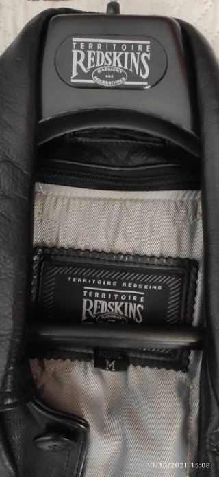 Chaqueta de cuero Redskins Talla M