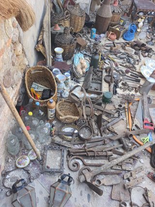 Lote antigüedades y objetos vintage
