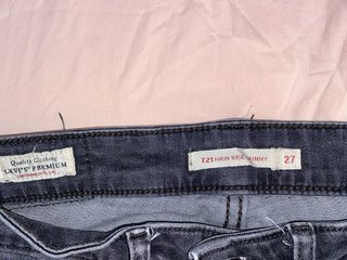 Lote 2 pantalones Levi's mujer gris oscuro