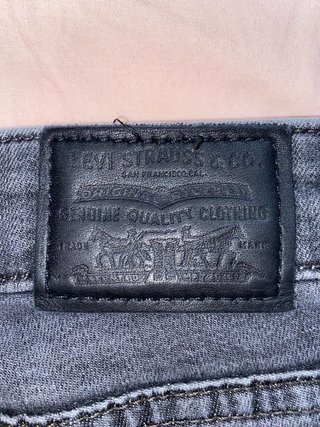 Lote 2 pantalones Levi's mujer gris oscuro