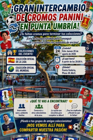 Intercambio cromos Panini en Punta Umbría