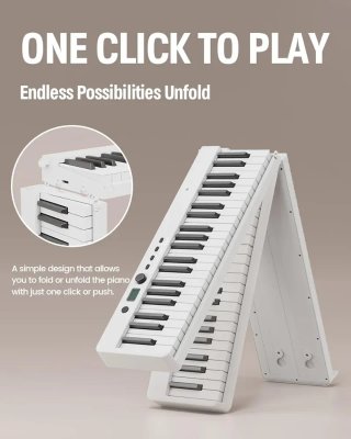 Piano Digital 88 Teclas Plegable