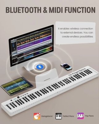 Piano Digital 88 Teclas Plegable