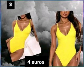 Bañador amarillo talla S