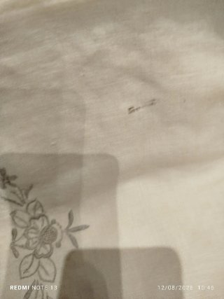 Copriletto Lino e Pizzo Cantù Antico