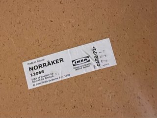 Isla/Mesa Norraker IKEA Madera