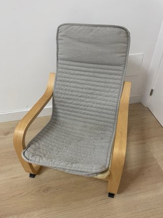 2 Sillón/hamaca infantil de madera y tela