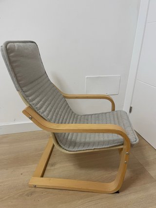2 Sillón/hamaca infantil de madera y tela