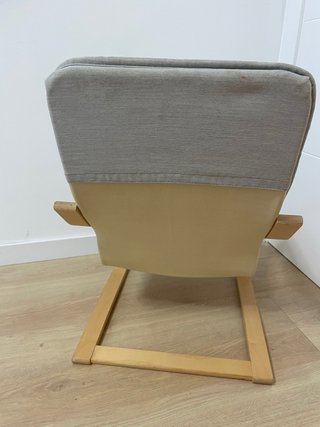 2 Sillón/hamaca infantil de madera y tela